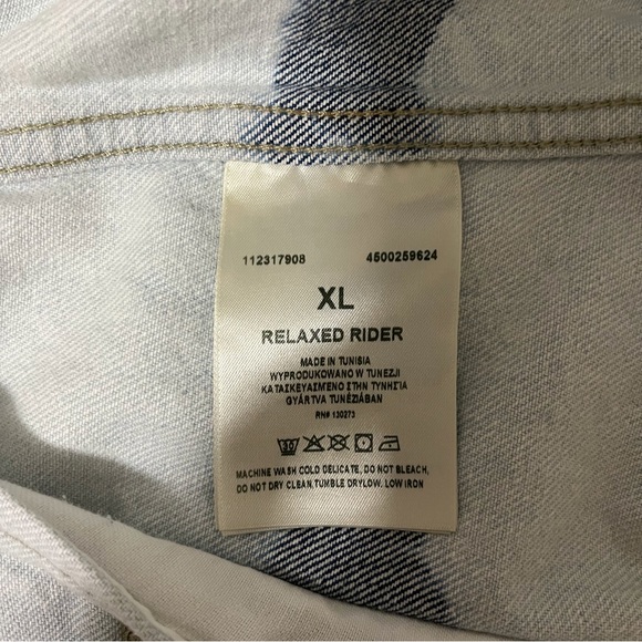 LEE NWOT European Collection Relaxed Rider Jacket in 90s acid, Size XL - Picture 13 of 15